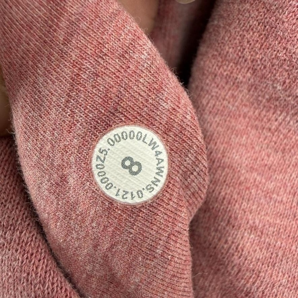 Lululemon Full Zip Hoodie Women Size 8 Pink Fleece Cotton Polyester Slim - Picture 3 of 12